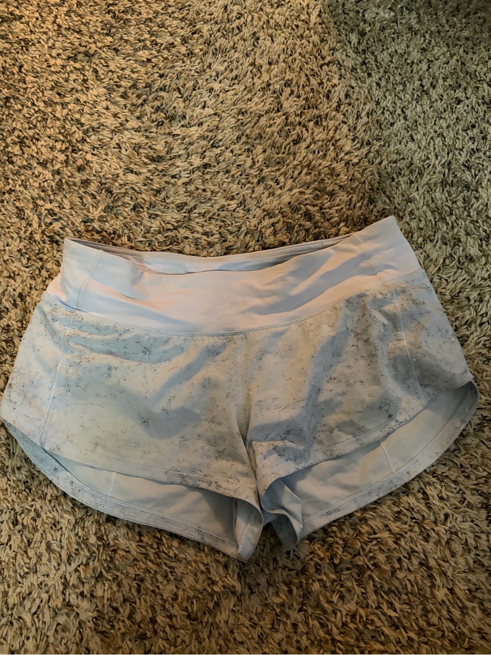 Lululemon Light Blue Women's Athletic Running Shorts